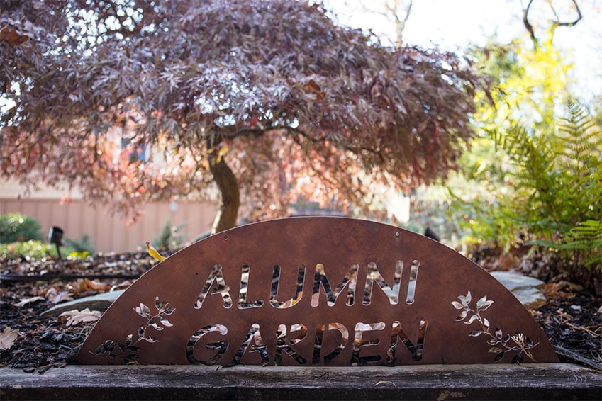Alumni Garden Sign