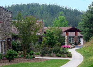 Front Entry Walkway at Pavillon Treatment Center